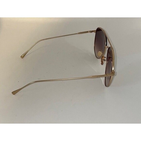 Diff Eyewear "Dash" Brushed Gold + Coffee Gradient Aviator  Modern 100% UVA - Picture 5 of 8